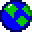 A spinning globe